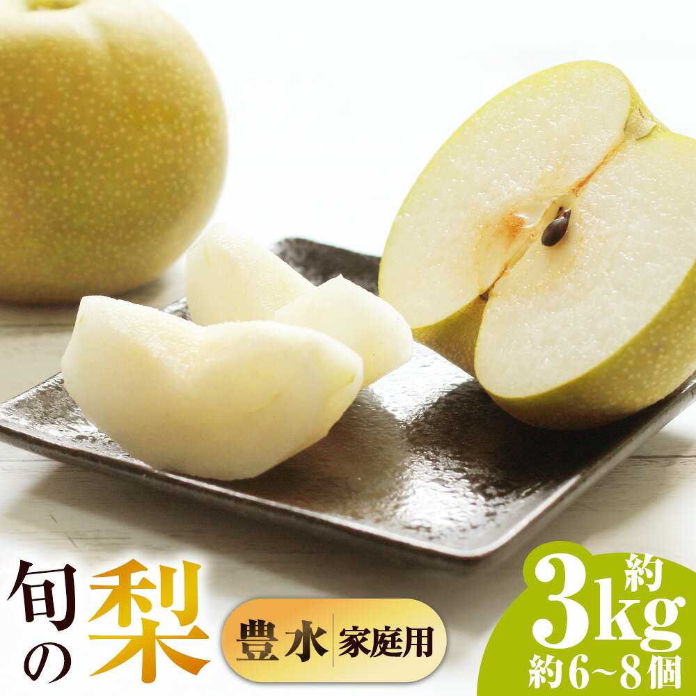 【ふるさと納税】九重町産 梨 約3kg（約6～8個）豊水 なし フルーツ くだもの 果物 先行予約 贈答 冷蔵 大分県 九重町【2026年8月下旬から2026年9月上旬迄順次発送予定】