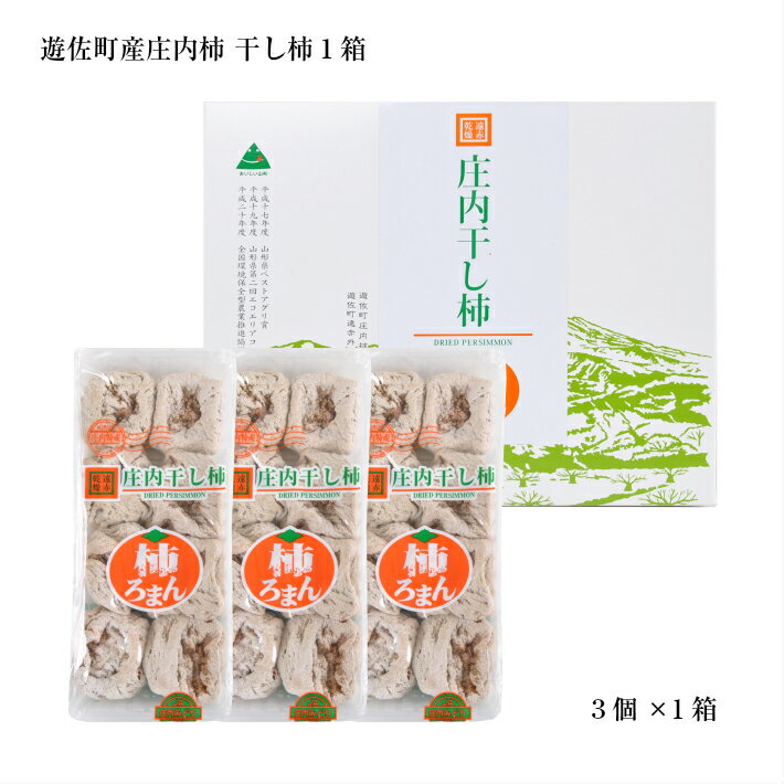 【ふるさと納税】庄内干し柿「柿ろまん」 1箱 300g×3袋 山形県遊佐町産 庄内柿 2025年12月上旬〜2026年1月下旬頃お届け 冷蔵便 ※離島発送不可 東北 庄内地方 干柿 かき カキ 特別栽培柿 エコファーマー ドライフルーツ