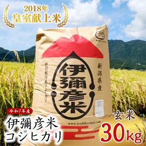 令和8年産新米先行予約 コシヒカリ 玄米 30kg 伊彌彦米 | コシヒカリ 新潟県 皇室献上
