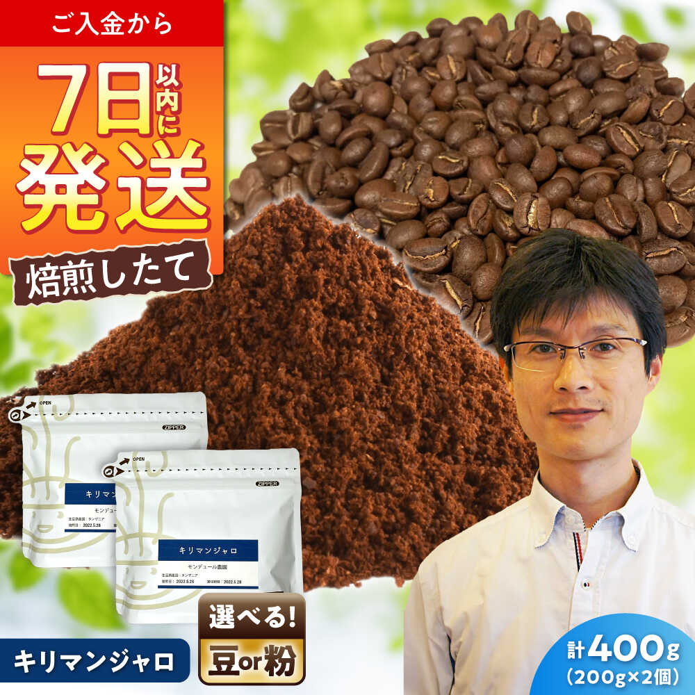 【ふるさと納税】キリマンジャロコーヒー モンデュール農園　200g×2 / 珈琲 コーヒー キリマンジャロ / 瀬戸市 / Coffee　SAKURA[BBAB134]