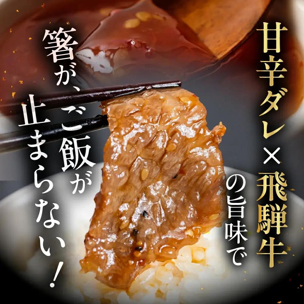 【冷凍】飛騨牛 味付け焼肉 500g【4等級以上】【22-12】