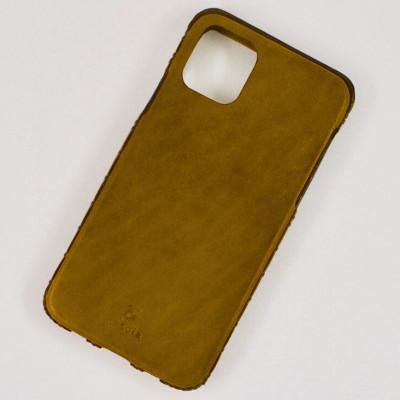ふるさと納税 七尾市 【iPhone16用】本革ケース・チョコ