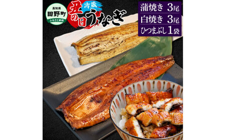 特選うなぎの蒲焼き3尾 白焼き3尾 タレ付き 山椒付き 無頭 国産
