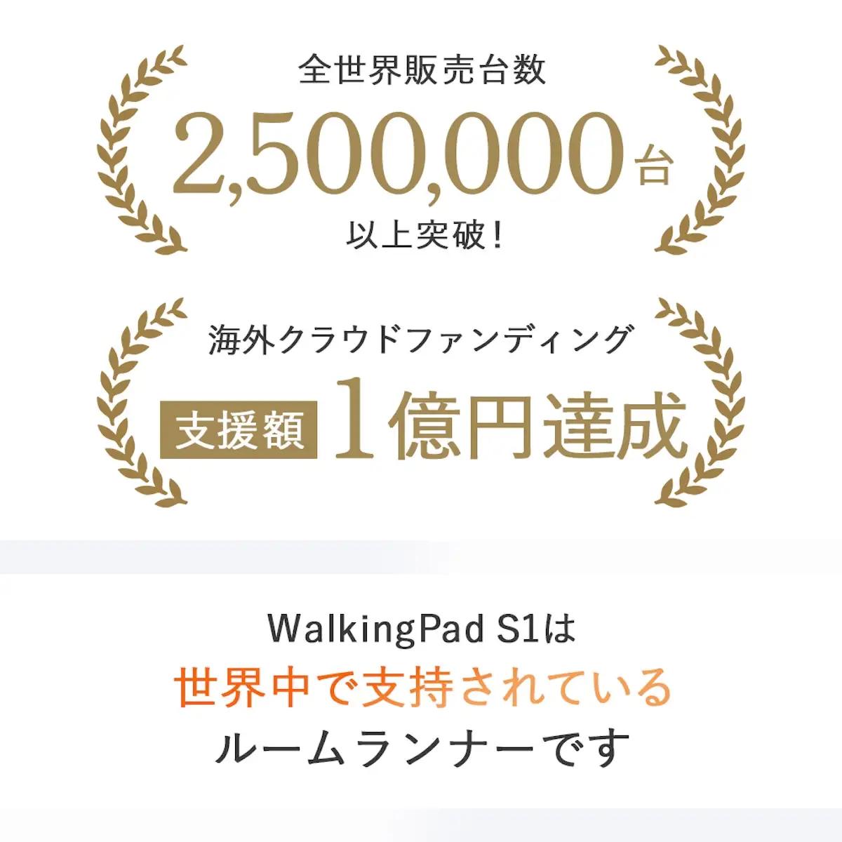 WalkingPad S1 (ホワイト) 世界唯一の折りたたみランニングマシン [1327]