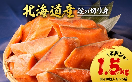 北海道産 鮭の切り身 30g10枚入×5袋〈北るもい漁業協同組合 天塩支所〉
