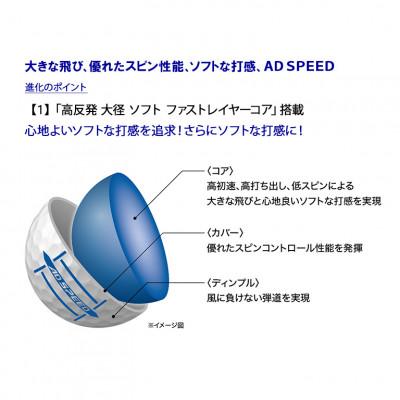 ふるさと納税 丹波市 ゴルフボール　スリクソン　AD　SPEED　パッションイエロー　3ダース |  | 01