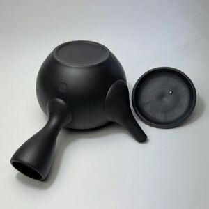 昭萠　16号黒泥丸形紫蘭急須　6-483｜陶器 やきもの 焼き物 手作り 職人 昭萌窯 丸よ小泉 愛知県 常滑市