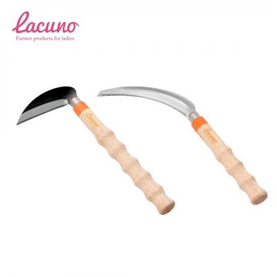 ふるさと納税 三条市 [Lacuno] 小鎌120mm+ステン鋸鎌(オレンジ)セット ラクーノ 農業女子【011S299】