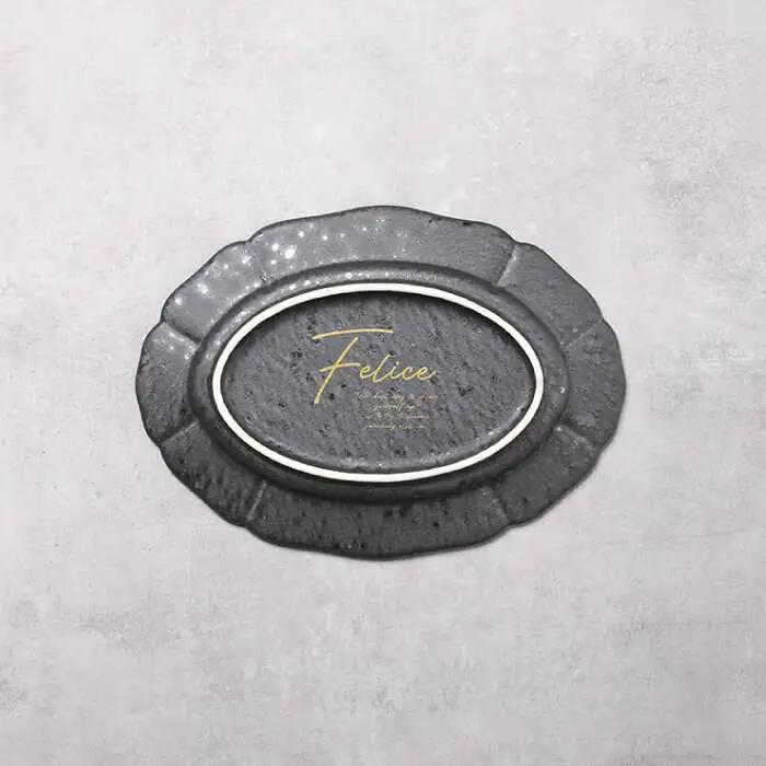 【美濃焼】Rin花 20cmオーバルプレート2点セット（ﾌｫﾝｾ）【Felice-フェリーチェ-藤田陶器】[MBX070]