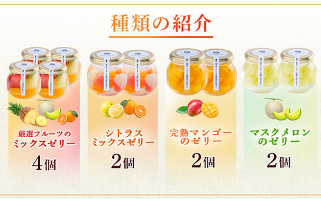 フルーツ専門店「やまさん」の手作りフルーツゼリー　おすすめ10個セット【71004】