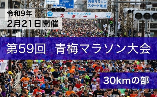 マラソン 青梅マラソン大会 30キロの部 1名分 東京 第59回 出場権利 | 体験 体験チケット 利用券 予約 観光 レジャー アクティビティ 家族 親子 友人 休日 思い出 地域体験  一般財団法人青梅マラソン財団 東京都 青梅市