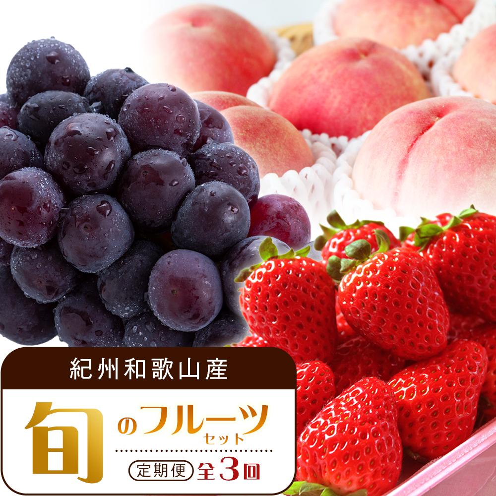 【ふるさと納税】【2・7・9月 全3回】紀州和歌山産旬のフルーツセット（いちご・桃・ピオーネ）【UT95】 | フルーツ 果物 くだもの 食品 人気 おすすめ 送料無料