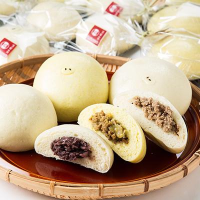 ふるさと納税 富良野市 ふらの手作りまんじゅう (へそ豚まん、カレーまん、あんまん)合計12個セット |  | 01
