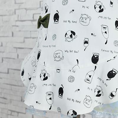 ふるさと納税 小郡市 ねこ柄フリルエプロン(子供用) ラブリーグレイス[No5354-0919] |  | 02