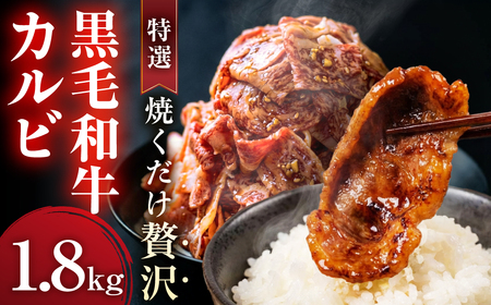 味付き 黒毛和牛カルビ 1.8kg｜味付き肉