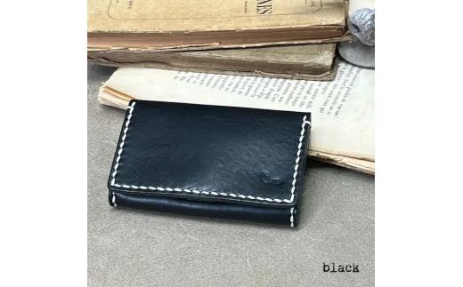 【革小物one】card case（カードケース）ブラック