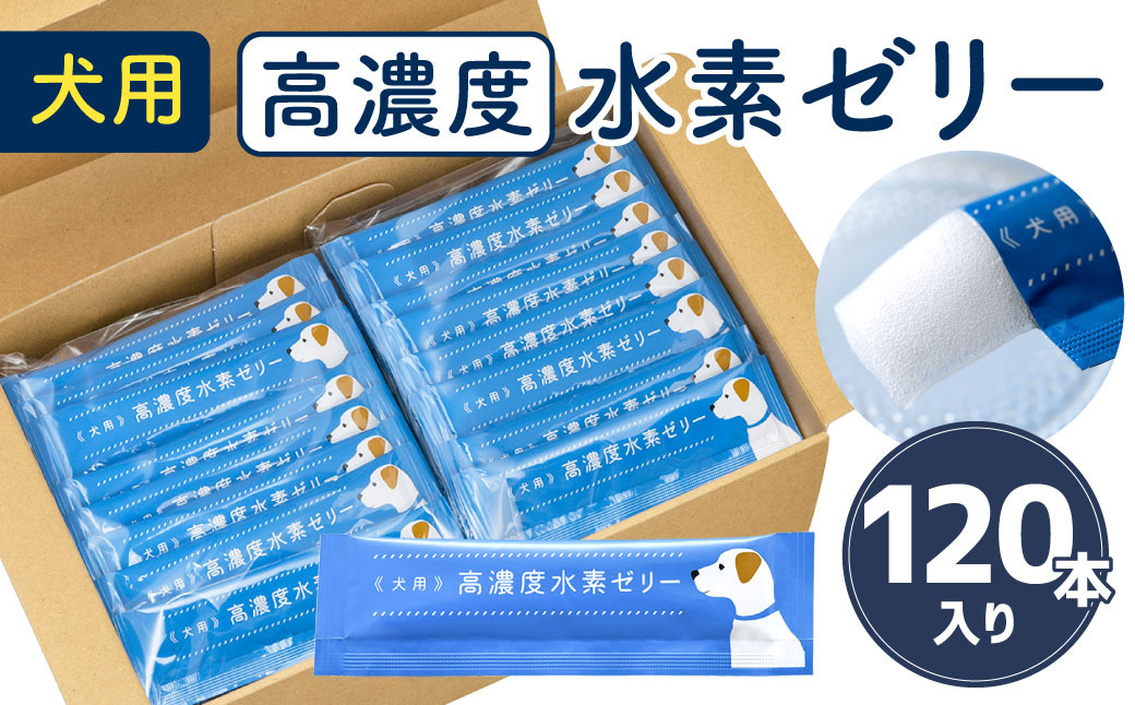 高濃度 水素 ゼリー 犬用 120本 入り ご飯 ごはん おやつ トッピング 持ち運び ペット 健康食品 サプリ おやつ ヨーグルト風味 水素補給 犬 愛犬 国産