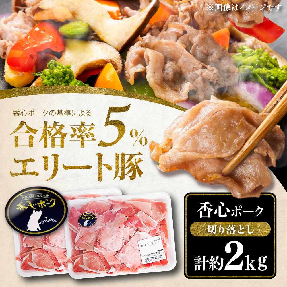 【ふるさと納税】【香心ポーク】 切り落としメガ盛り(計約2kg) 豚肉 ぶたにく ぶた肉 ブタ肉 ブタ ポーク 冷凍 菊陽 熊本 肉じゃが カレー 豚汁 ロース バラ モモ 赤身 脂身【有限会社コーシン】[BHAH009]