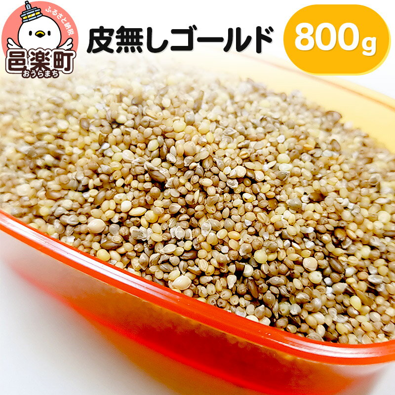 【ふるさと納税】皮無しゴールド 800g×1袋 サイトウ・コーポレーション 飼料