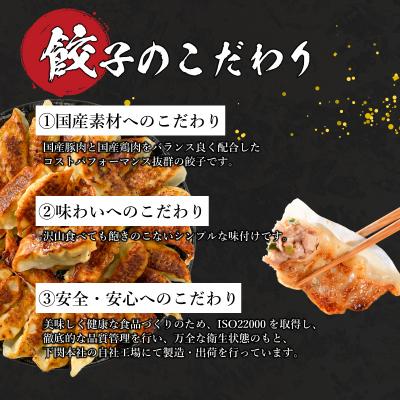 ふるさと納税 下関市 訳あり 国産肉の得々餃子 12回 毎月 定期便 240個 冷凍 小分け たれ付き IB030 |  | 02