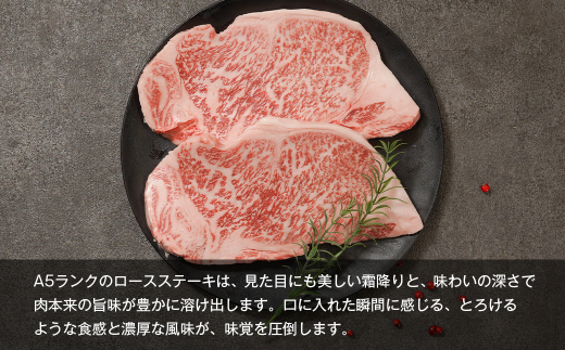 【A5ランク限定】淡路島産黒毛和牛 ロース ステーキ 400g（200g×2枚）【神戸牛】    ステーキ 牛肉  高級 神戸牛