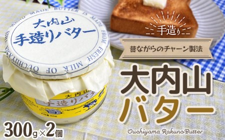 大内山瓶バター 600g (300g×2個) バター【khy029B】