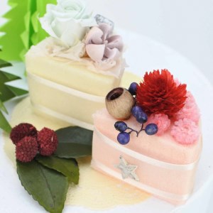 クリスマス [お花のケーキとツリー] 手作りキット・親子で作れる動画付き (折り紙 フラワーアレンジメント)【0505】