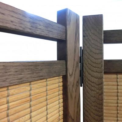 ふるさと納税 富田林市 凜と立つ 楢無垢 高さ150cm ツートンカラー プレミアムパーティション |  | 01