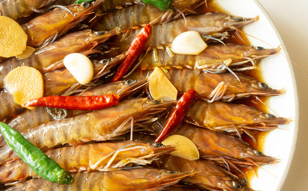 【韓国鉄板料理 久ー韓】久米島産「車海老醬油漬け」カンジャンセウ 1パック