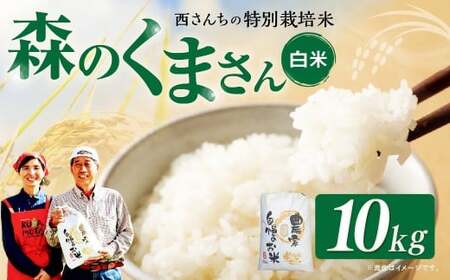 西さんちの特別栽培米 森のくまさん 白米 10kg 【2025年10月下旬～2026年4月下旬迄順次発送予定】 精米 お米 ご飯 国産