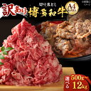 【ふるさと納税】博多和牛 切り落とし 500g / 1kg (選べる容量/回数)《築上町》【株式会社MEAT PLUS】 定期便 #BBQ [ABBP004]