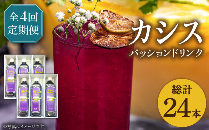 
            【全4回定期便】カシス パッション ドリンク 6本 セット《豊前市》【ハウスボトラーズ】果汁 ジュース 飲料（3ヶ月おきにお届けします） [VAX020]
          