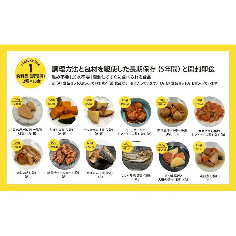 防災グッズ 非常時おたすけ箱 1箱(1人3日分) ×2箱 備蓄 非常食 防災