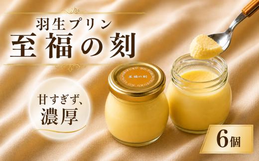 プリン 至福の刻 6個 小瓶入り 冷凍 おしゃれ スイーツ デザート おやつ 洋菓子 ギフト 贈り物 土産 プレゼント 子供 新鮮 羽生プリン 埼玉県 羽生市