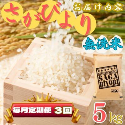 ふるさと納税 伊万里市 【毎月定期便】【無洗米】さがびより 5kg 《マイスターセレクト》(伊万里市)全3回 |  | 03