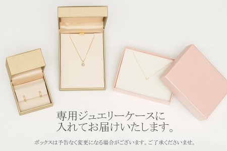【ジュエリーの街甲府市】18金/プラチナ コンビデザインピアス
