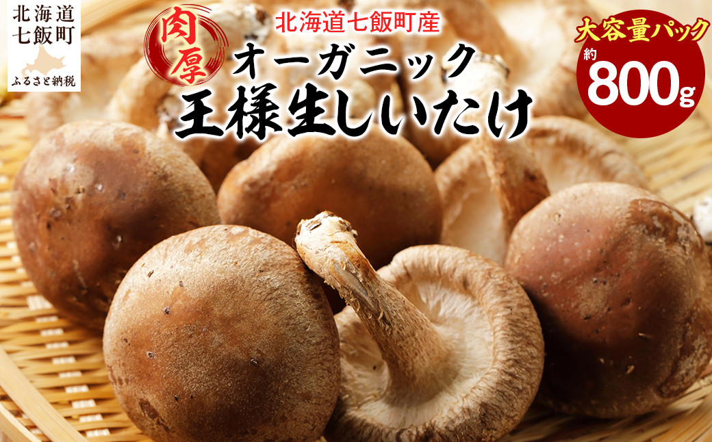 
            【2025年11月より発送】王様生しいたけパック 大容量800g 福田農園 【 ふるさと納税 人気 おすすめ ランキング しいたけ 王様 王様しいたけ シイタケ 椎茸 北海道 七飯町 送料無料 】 NAT004
          