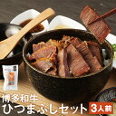 【ふるさと納税】博多和牛ひつまぶしセット 3人前 ソース・出汁付き ステーキ丼 ひつまぶし 牛肉 和牛 福岡県産 九州産 惣菜 冷凍 送料無料