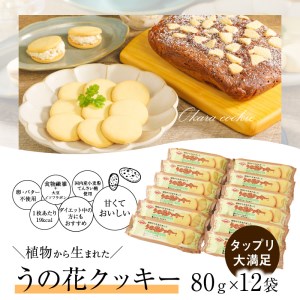 うの花クッキー 12袋（960g）[046K01]