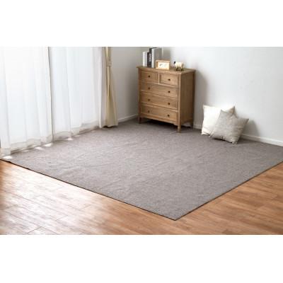 ふるさと納税 泉大津市 日本製　防炎　カーペット　グレー　1枚　4.5帖　約261×261cm　600092745型