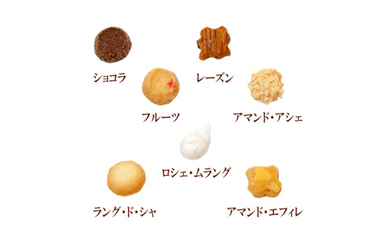 シェ・リュイ プティ・フール・セック大缶 アマンドエフィレ アマンドアシェ レーズン ラングドシャ ショコラ ロシェムラング フルーツ 7種類 180g クッキー 缶入り 焼き菓子 ギフト 大田区 東