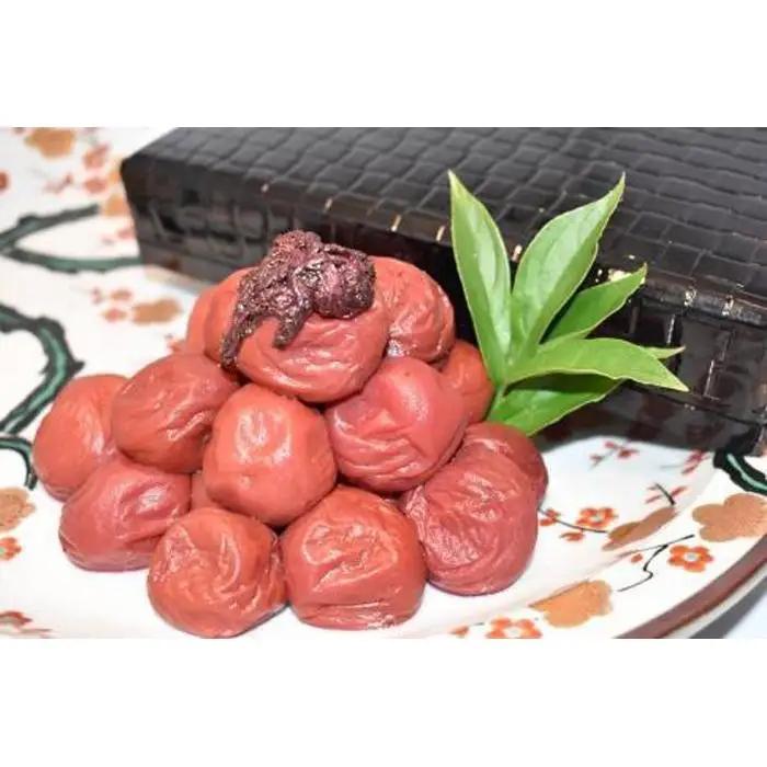 高級南高梅しそ漬梅800g入 紀州塗箱 網代模様仕上 【SW82】