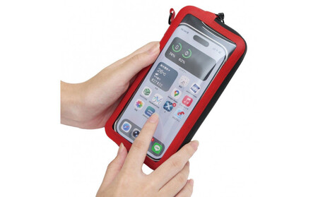R250 防水スマートウォレットクリア SL  レッド