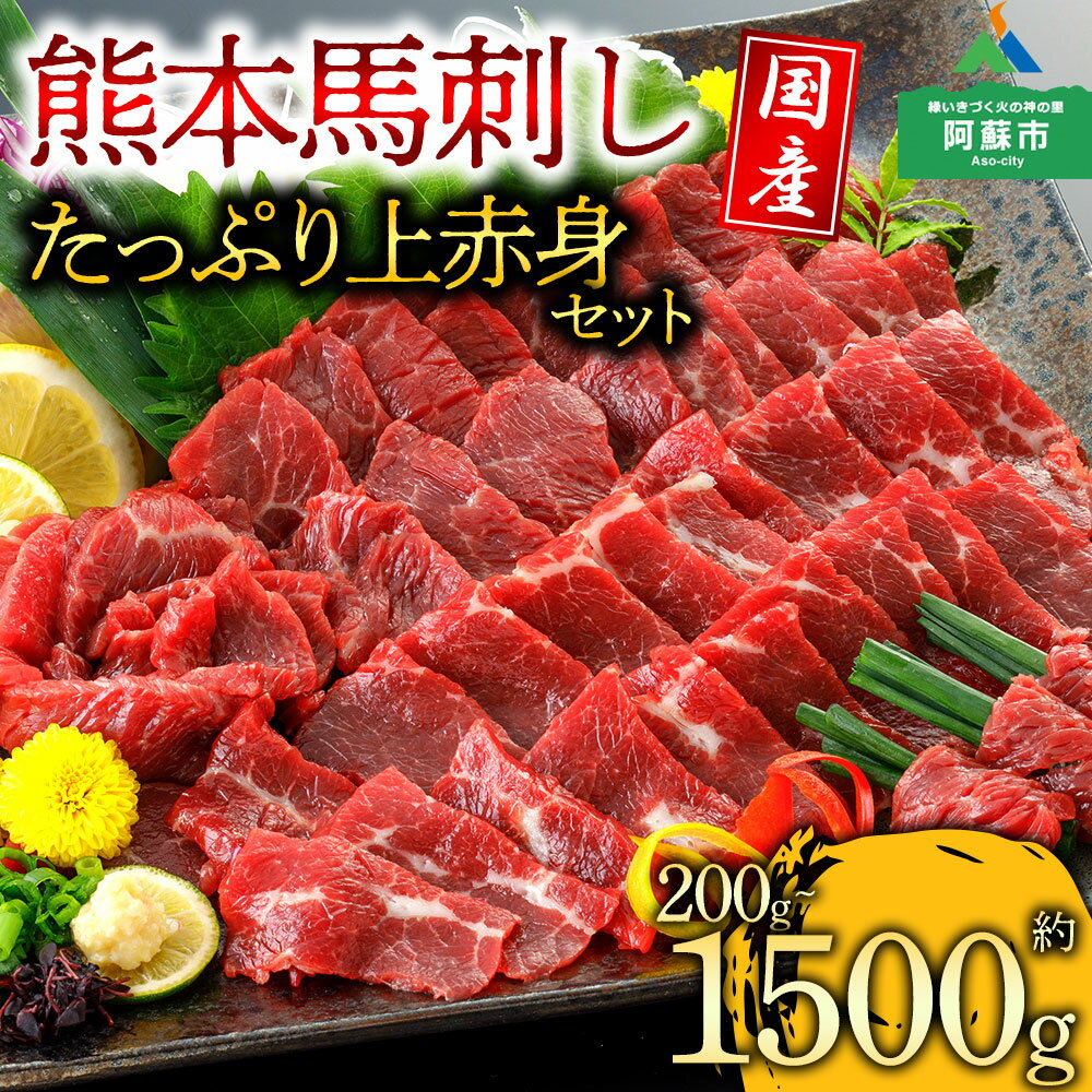 【ふるさと納税】阿蘇牧場 馬刺し 上赤身 200g 300g 500g 1000g 1500g