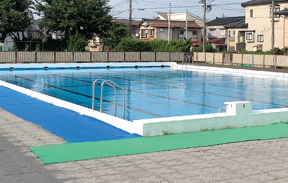 No.300-06 安全歩行マット 900mm×10M レッド