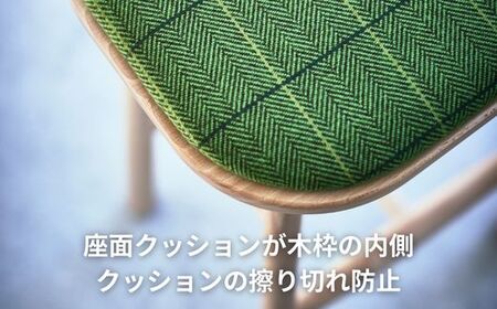 Coccole ダイニングチェア ハイチェア 木製 4脚  天然木 無垢 張地 選べる C250S【38_2-003】