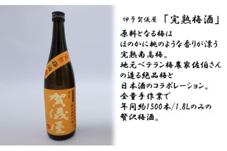成龍酒造「伊予賀儀屋」純米吟醸 720ml・「伊予賀儀屋」完熟梅酒 720ml