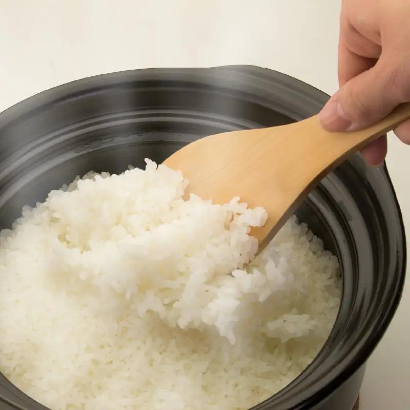 マジカル深土鍋ＩＨ３合炊き菊花アメ釉 - 土鍋でふっくらご飯！IH対応 水量目盛り線つき