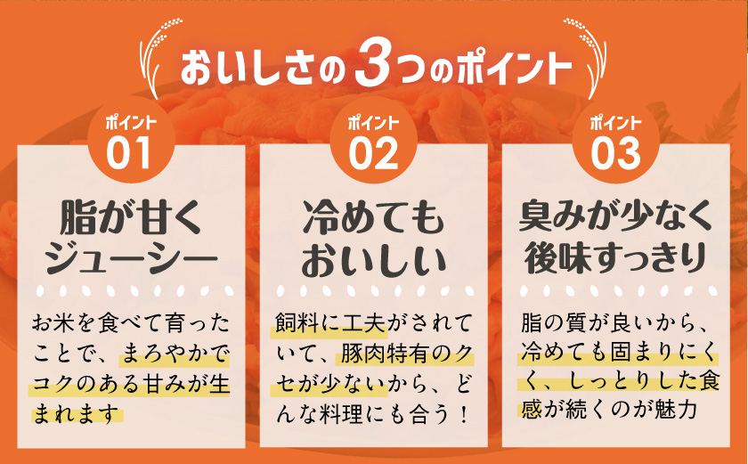 お米豚3.7kgセット≪みやこんじょ快速便≫_23-3101-R_(都城市) 豚肉 豚ロース 豚こま切れ 豚バラ肉 豚肩ロース ブランド豚 小分け シート仕切り スライス肉 14日以内にお届け  ギャ