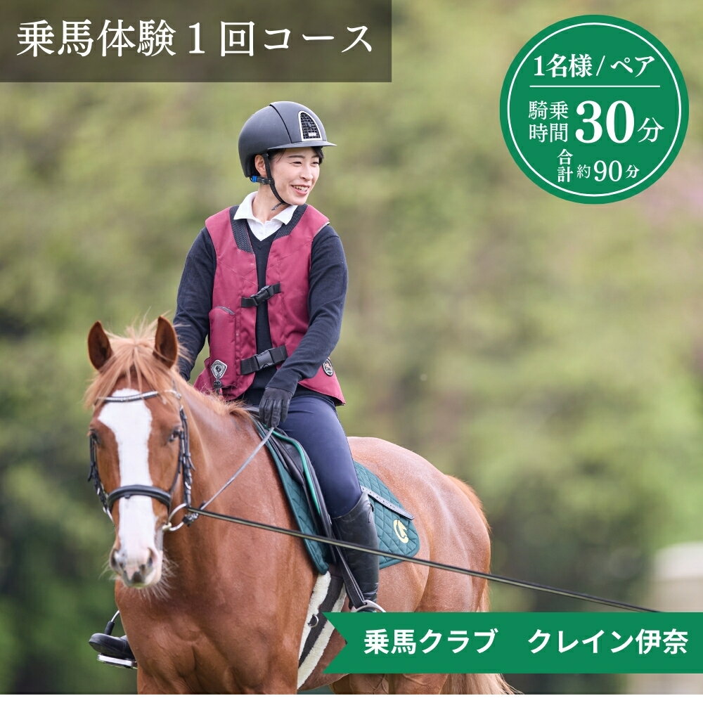 【ふるさと納税】クレイン伊奈 乗馬スクール 1回コース［30分］選べる人数 1名コース ペアコース( 2名 ）乗馬体験 埼玉県 伊奈町